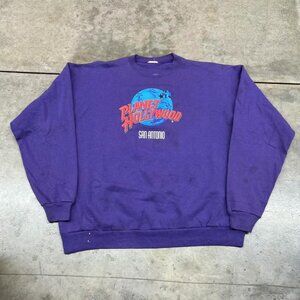 vintage planet hollywood san antonio purple destination crewneck size large